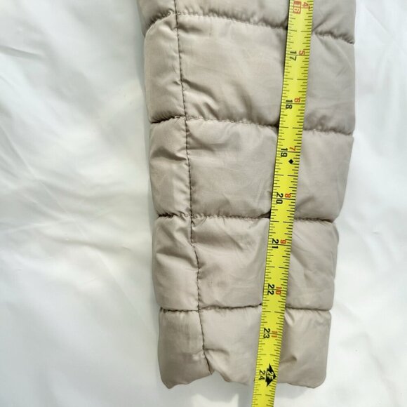 Zara Puffer Jacket women Size Small Removable Hood Beige Light Weight - Picture 3 of 16